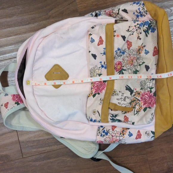Light Baby Pink Floral Backpack - Picture 6 of 9